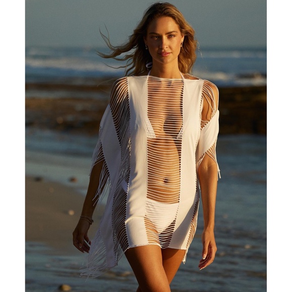 NEW PilyQ Monique Cover Up Water Lily Medium/Large - Picture 1 of 17